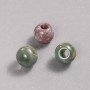 Pandora bead made from multicolored jasper natural stone, 16×14 mm + -, hole diameter ~5.5 mm +
