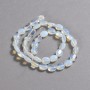 Moonstone Beads on Thread (Synthetic) Smooth Oval, 10x8 mm, 39 cm Length
