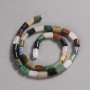 Beads on a strand of natural stone, Assorted, smooth cylindrical, diameter 10x6 mm + -, length 41 cm +