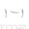 Pendant fittings 'Sword', silver color, 19x4 mm, packaging 20 g ± 53 pcs