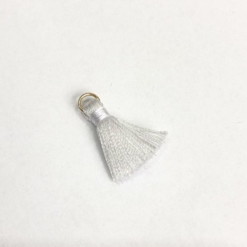 Craft Blank: Mini 'Silk' Brush with Ring, length 2 cm, diameter 5 mm