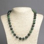 Zoisite Bead Necklace, Smooth Beads, 12 mm Diameter, 45 cm Length
