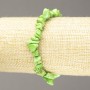 Elastic bracelet with tinted howlite chips, 6mm diameter+