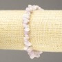 Elastic bracelet with natural Kunzite chips 8x3mm+