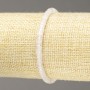 Elastic bracelet with natural pink quartz rondelle beads, diameter 4×2.5 mm, length 18 cm
