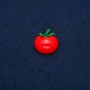 Tomato brooch-pendant, gold-toned metal 25x28mm +