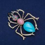 Brooch 'Ant' gold-toned metal 72×57 mm +