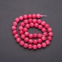 Tourmaline beads, smooth round ball, 8 mm diameter (+/-), thread length 38 cm (+/-)