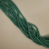 Turquoise Matte Czech Crystal Rondelle Beads, diameter 6x4.5 mm, length 43 cm