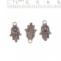 Hamsa Pendant with Ball in the Center 'Rivet' 20x12 cm Pack 20 g +/- 35 pcs