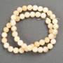 Pearlescent Beads on Fishing Line (Artificial Acrylic) Smooth Bead, 8mm Diameter, 40cm Length