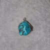 Turquoise Pendant (Synthetic) in a Silver Setting 36×20mm +