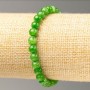 Elastic bracelet with imitation jade (acrylic), bead diameter 6.5 mm, length 18 cm