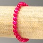 Elastic bracelet with synthetic tourmaline (acrylic) beads, 6 mm diameter, 18 cm long