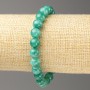 Amazonite Bracelet (imitation acrylic), 8mm diameter ±, 18 cm length ±, smooth beads on elastic cord