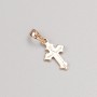Pendant Xuping Cross Gold Plating 18K, diameter 16x9.5 mm, 5mm+