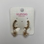 Earrings Xuping 18K Gold Plating with White Crystals
