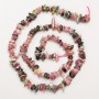 Tourmaline beads, natural stone chip on thread, diameter 5x2 mm+-, length 40 cm +