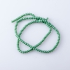 Matte Czech Crystal Beads on a Thread 'Green Pea', diameter 3.5 mm, length 38-40 cm