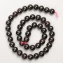 Garnet Beads, Natural Stone, Smooth Spheres on a Thread, Diameter 9 mm ±, Length 39 cm ±