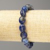 Lazurite bracelet, natural stone, faceted beads, diameter 10×12 mm +/-, length 18 cm (stretch)