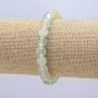 Prehnite bracelet on elastic — smooth beads, 8 mm diameter, 18 cm length +