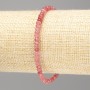 Tourmaline Bracelet (Synthetic) Faceted Rondelle Beads, 4x3 mm, 18 cm (stretch)