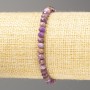Bracelet made of natural phosphosiderite, faceted rondel beads, diameter 5×3.5 mm, length 18 cm (stretch)