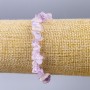 Amethyst bracelet natural stone chips, diameter 8x3mm, length 18 cm (stretch)
