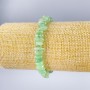 Bracelet with natural nephrite stone chips, diameter 7-10×5 mm, length 18 cm (stretch)