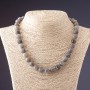 Labradorite Necklace - Faceted Bead 11mm 45cm