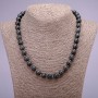 Labradorite Necklace with Smooth Beads, 10 mm Diameter, 45 cm Length
