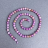 Phosphosiderite Beads, Natural Stone, Faceted Round Beads, Diameter 5.5 mm ±, On Thread, Length 41 cm