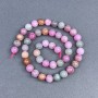 Colored Jadeite Beads, Smooth Round Beads, Diameter 8.5 mm +/- on a Thread, Length 38 cm+