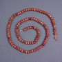 Aventurine Beads 'Golden Sand' natural stone faceted rondelle, diameter 5×3.5 mm, on thread, length 38 cm+