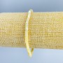 Beige cylindrical mother-of-pearl bracelet, diameter 3.5×8 mm ±, length 18 cm (stretch)