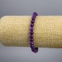 Sugilite Bracelet (Man-made) Smooth Beads, 6 mm Diameter, 18 cm Length, Stretch