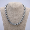 Terahertz Necklace with Smooth Beads, 12mm Diameter, 45cm Length +