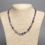 Charoite Bead Necklace, Natural Stone, Faceted Beads, Diameter 8×6 mm, Length 50 cm