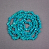 Turquoise Blue Chip Beads on Thread, Diameter 7x6x4 mm, Length 78 cm
