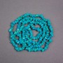 Turquoise Blue Chip Beads on Thread, Diameter 7x6x4 mm, Length 78 cm