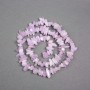 Kunzite Beads on a Thread, Natural Stone Chips, 9x4 mm, Length 40 cm