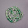 Beads on thread Nephrite natural stone, faceted, diameter 10x7 mm, length 39 cm