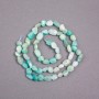 Chrysoprase natural stone faceted beads on a thread, diameter 9x11 mm, length 39 cm