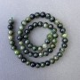 Natural Diopside Beads, Smooth Round Balls, 6.5 mm Diameter, 39 cm Length