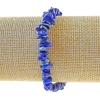 Lazurite natural stone chip bracelet, diameter 7×2 mm ±, length 18 cm ± (stretch)
