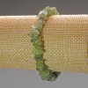 Prenite natural stone chip bracelet, 8x3 mm, length 18 cm (stretch)