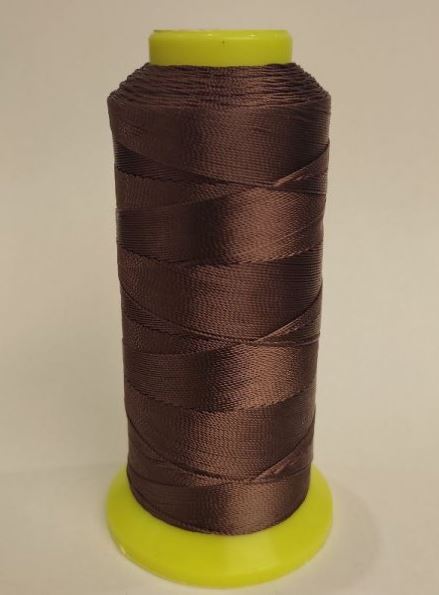 Bobbin hardware Nylon thread for crafts brown, diameter 0.6 mm