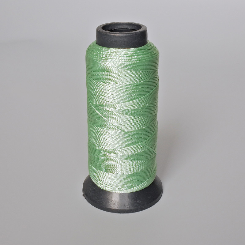 Mint color nylon thread spool, 0.9 mm diameter, for crafts, 500 m