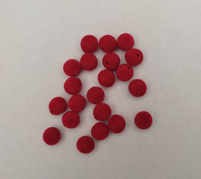 Bead 'Red Rowan', 10mm diameter, 40 pcs per pack